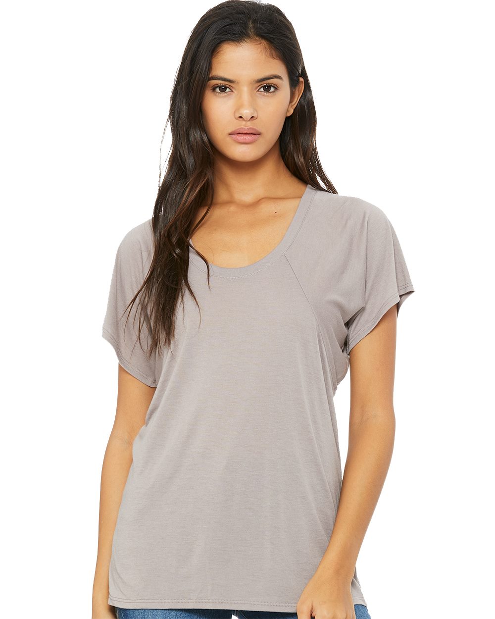 BELLA + CANVAS 8801-US BELLA + CANVAS 8801 - Women’s Flowy Raglan Tee pour impression personnalisée à Montréal
