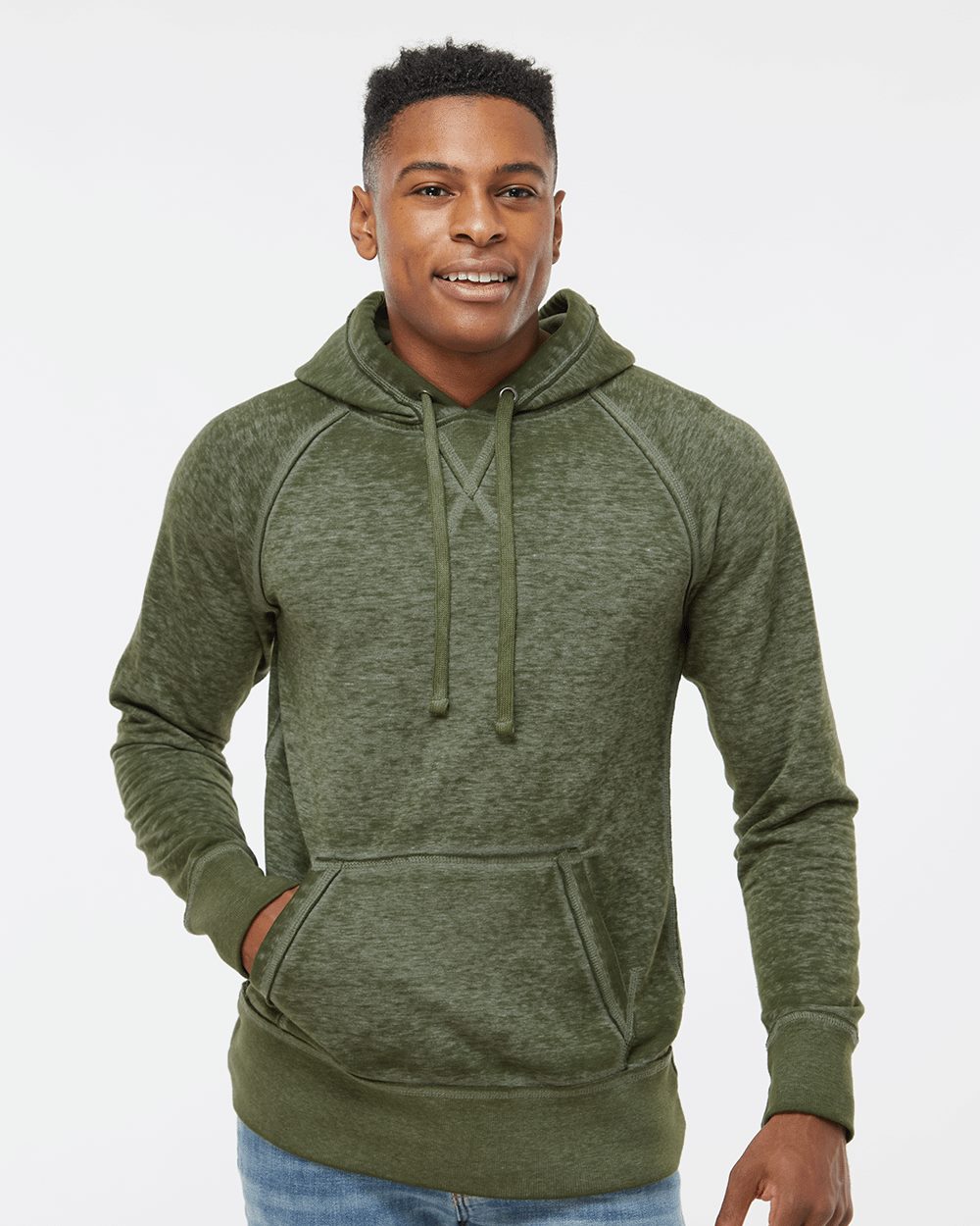 J. America 8915-US J. America 8915 - Men's Vintage Zen Fleece Hooded Sweatshirt pour impression personnalisée à Montréal