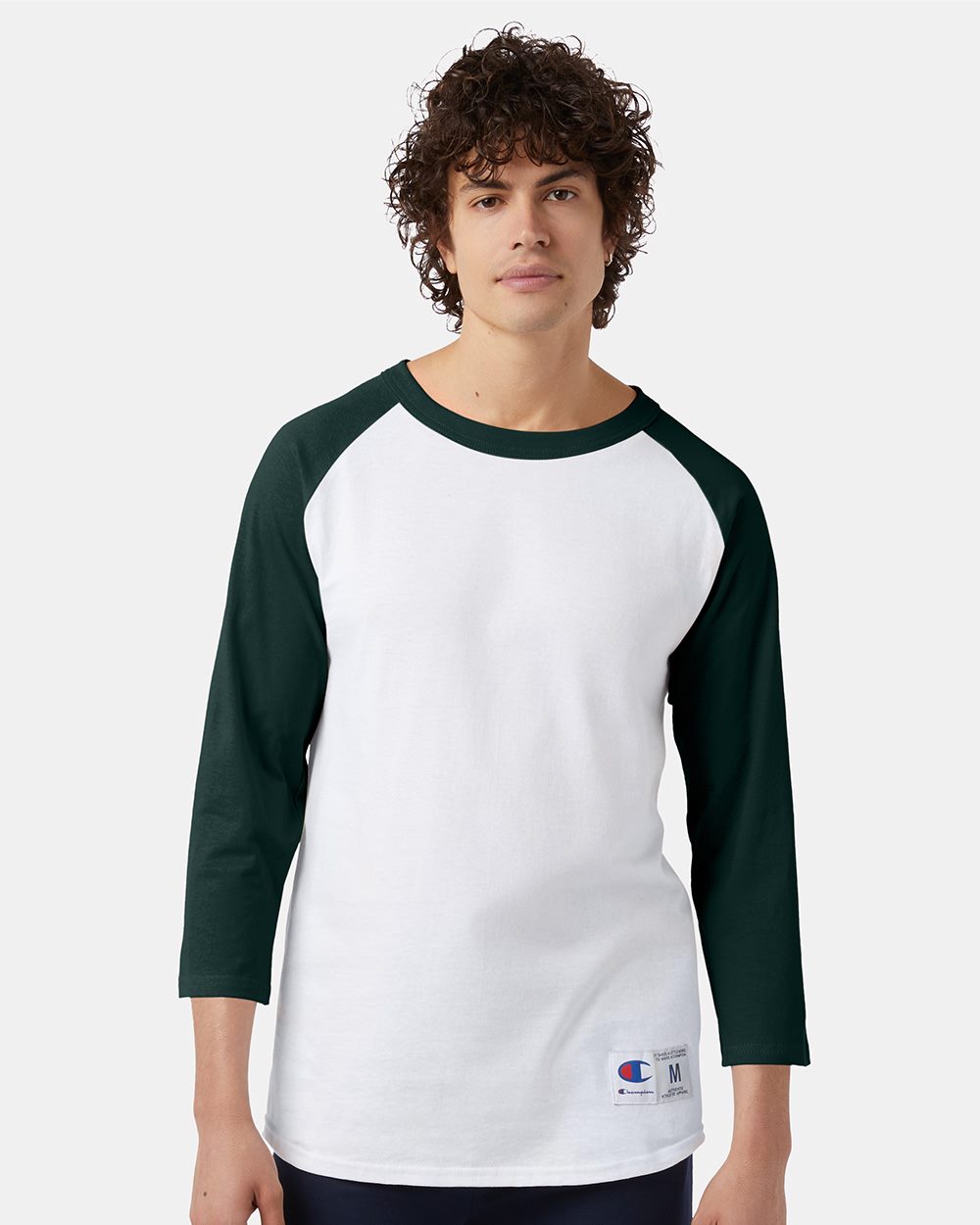 Champion T137-US Champion T137 - Three-Quarter Raglan Sleeve Baseball T-Shirt for custom printing in Montreal