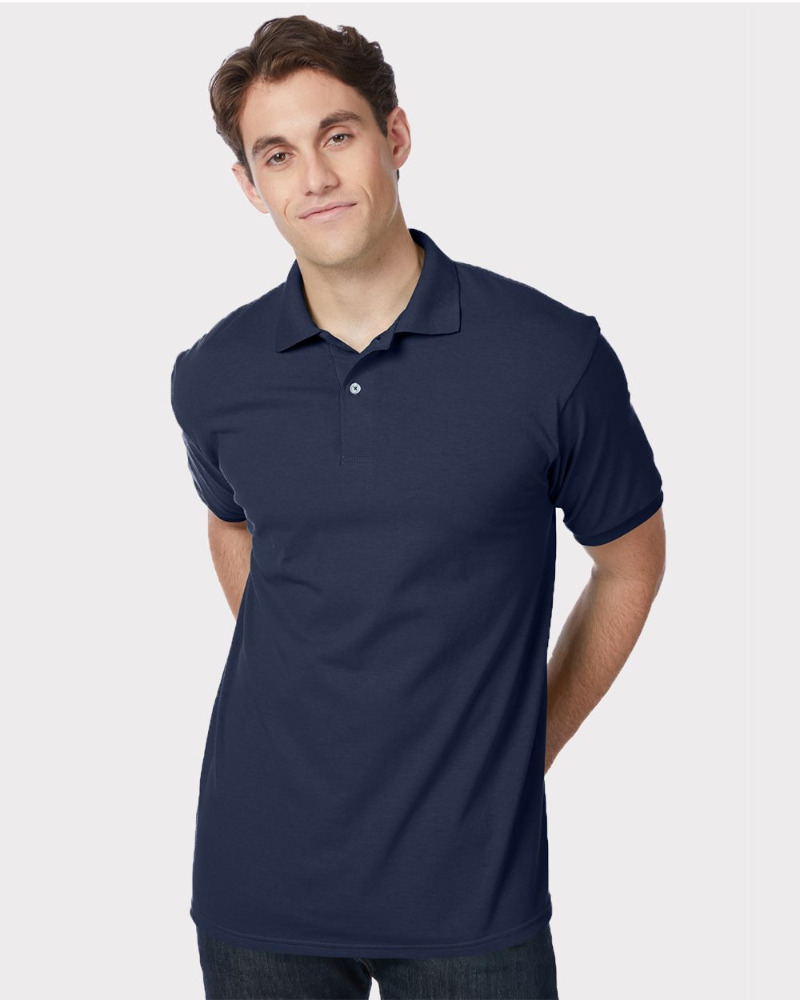 Hanes 054X-US Hanes 054X - Ecosmart® Jersey Polo for custom printing in Montreal
