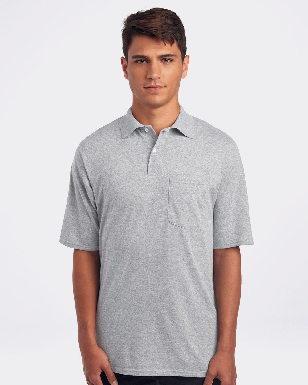 JERZEES 436MPR-US JERZEES 436MPR - SpotShield™ 50/50 Polo with Pocket for custom printing in Montreal