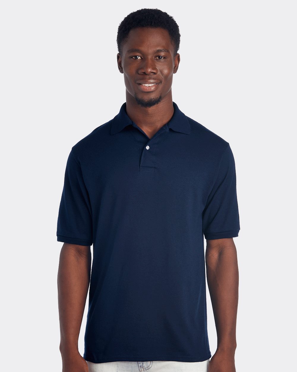 JERZEES 437MSR-US JERZEES 437MSR - SpotShield™ 50/50 Polo for custom printing in Montreal