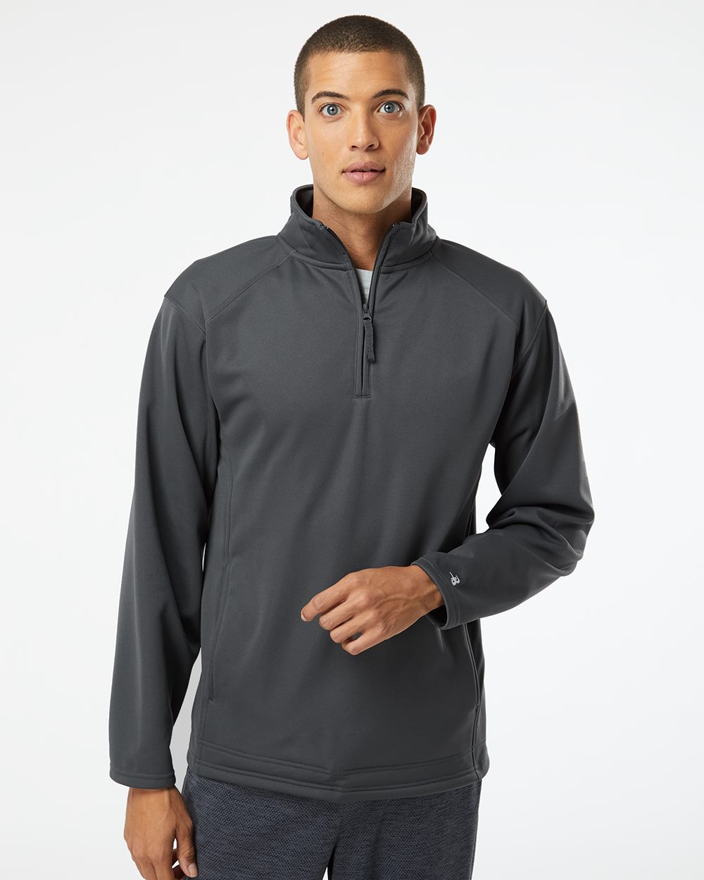 Badger 1480-US Badger 1480 - Men's Performance Quarter-Zip Pullover for custom printing in Montreal