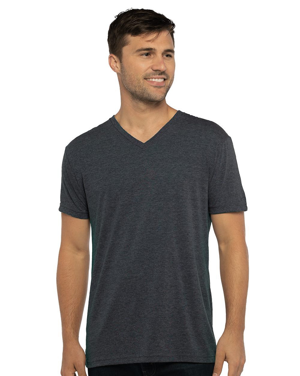 Next Level 6040-US Next Level 6040 - Triblend V-Neck T-Shirt pour impression personnalisée à Montréal