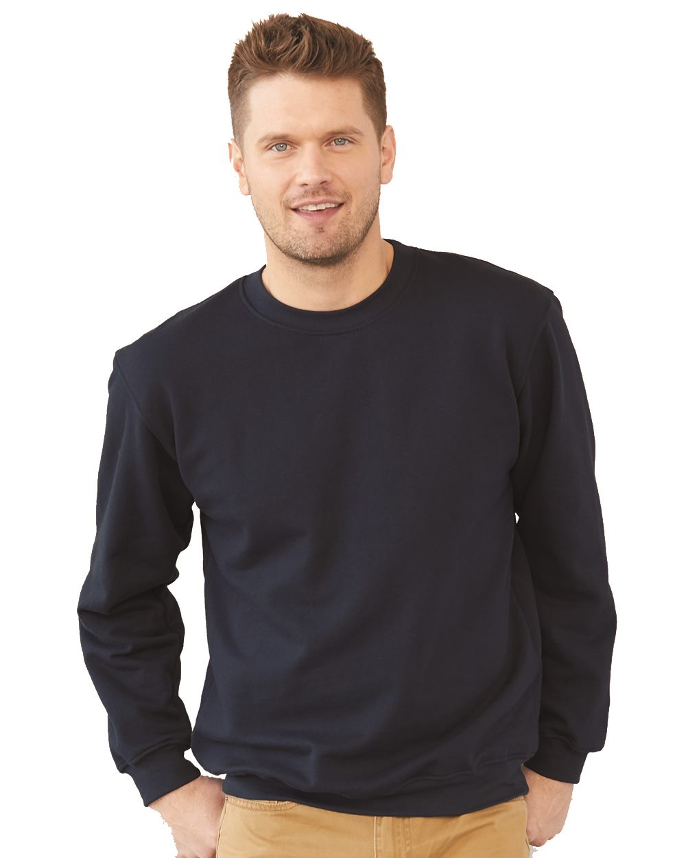 Bayside 1102-US Bayside 1102 - Unisex USA-Made Crewneck Sweatshirt pour impression personnalisée à Montréal