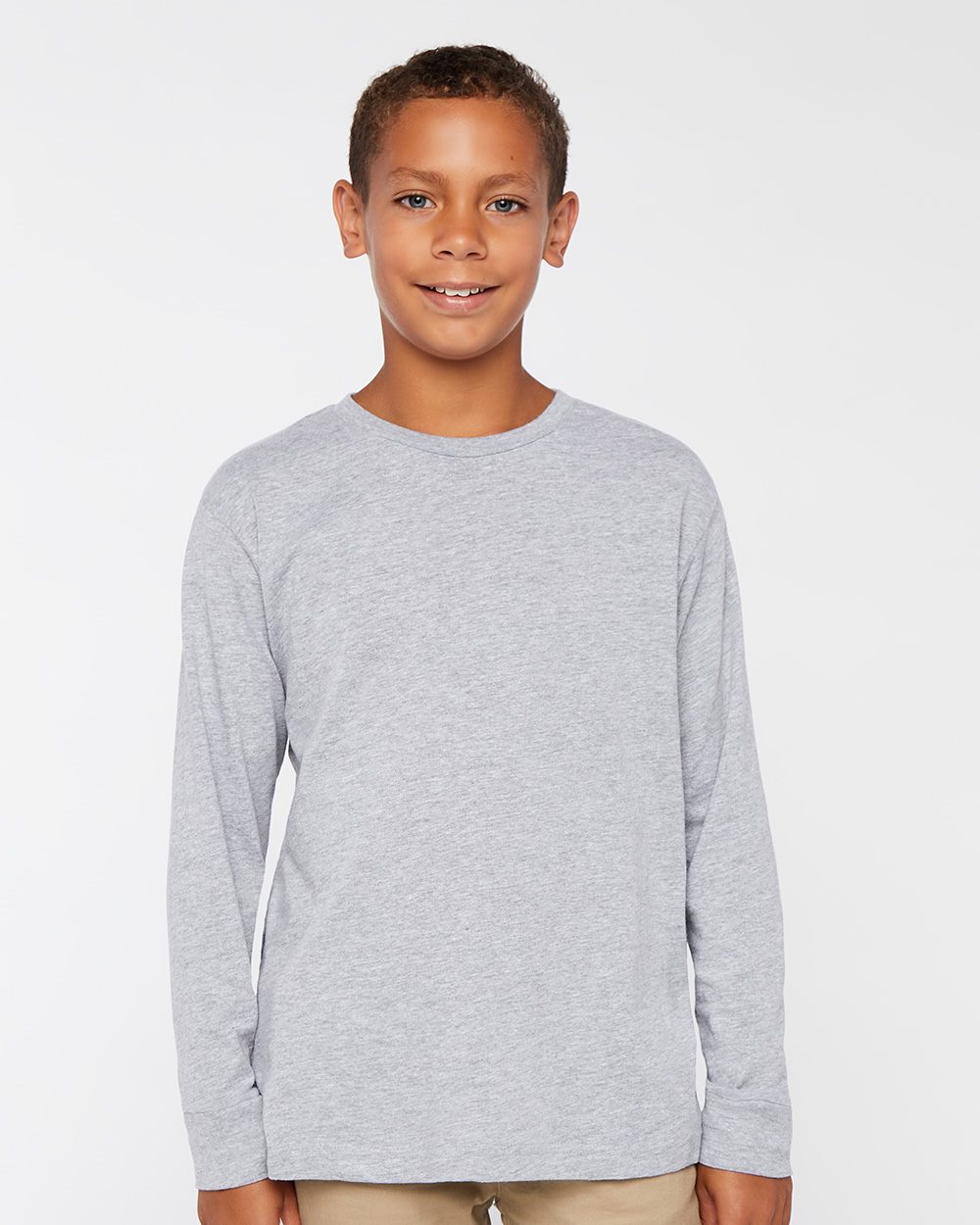 LAT 6201-US LAT 6201 - Youth Fine Jersey Long Sleeve Tee for custom printing in Montreal