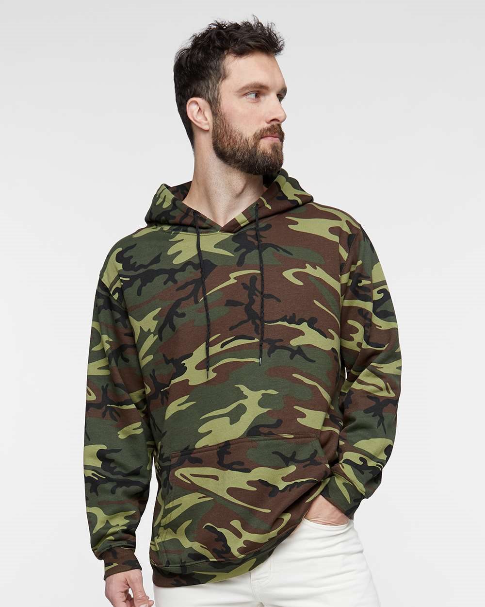 Code Five 3969-US Code Five 3969 - Unisex Camo Fleece Hoodie Sweatshirt pour impression personnalisée à Montréal