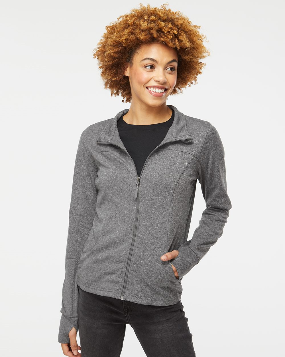 Independent Trading Co. EXP60PAZ-US Independent Trading Co. EXP60PAZ - Women's Poly-Tech Full-Zip Track Jacket pour impression personnalisée à Montréal