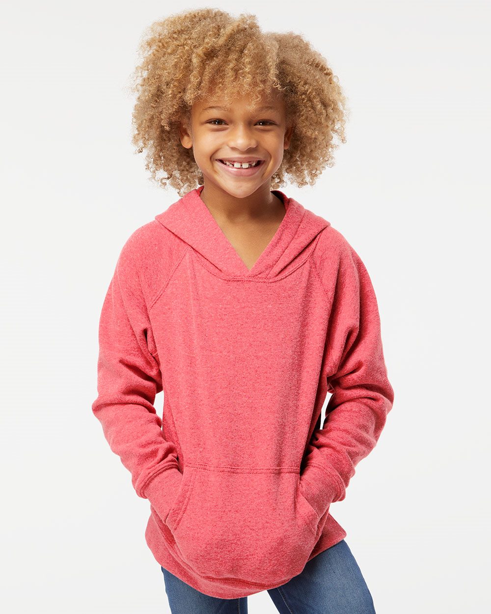 Independent Trading Co. PRM15YSB-US Independent Trading Co. PRM15YSB - Youth Special Blend Raglan Hooded Pullover pour impression personnalisée à Montréal