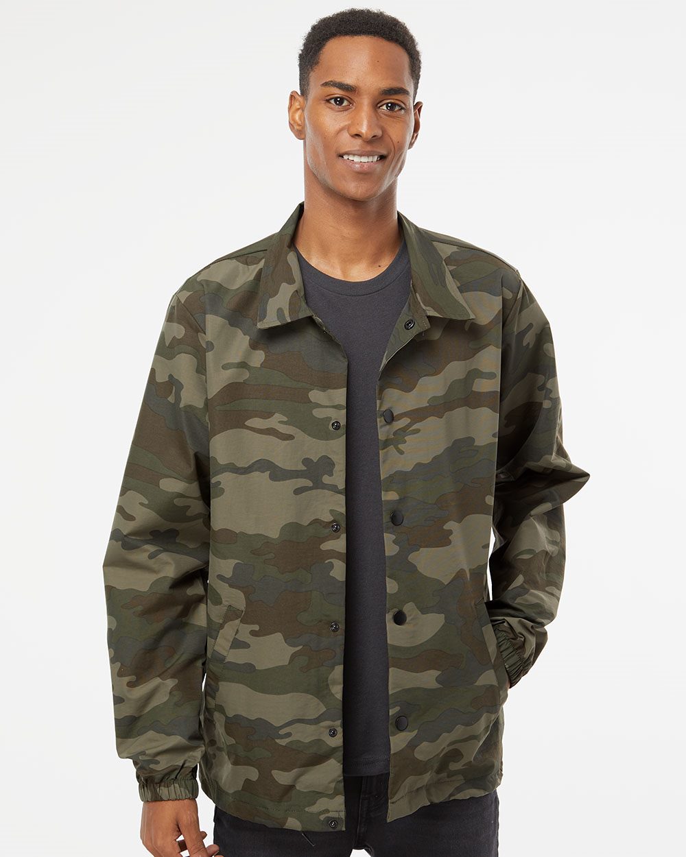 Independent Trading Co. EXP99CNB-US Independent Trading Co. EXP99CNB - Water-Resistant Windbreaker Coach’s Jacket pour impression personnalisée à Montréal