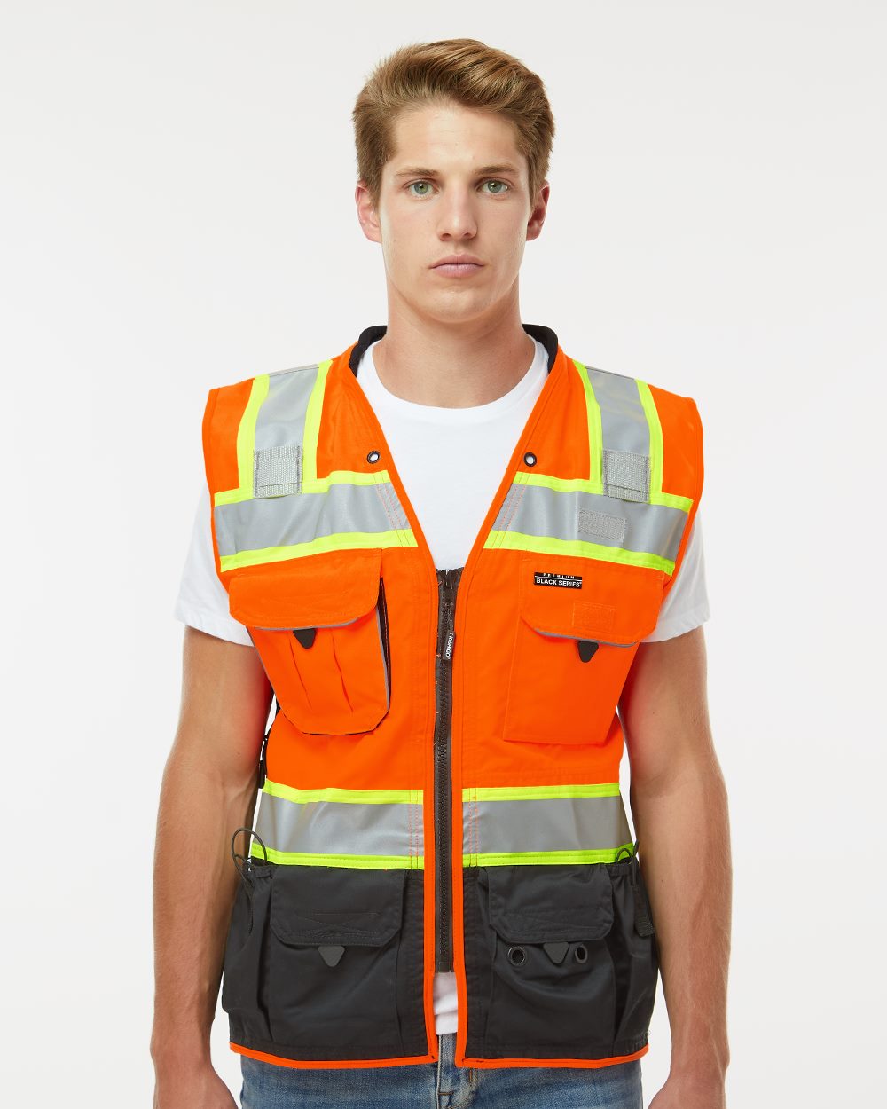 Kishigo S5002-5003-US Kishigo S5002-5003 - Unisex Premium Black Series® Surveyors Vest pour impression personnalisée à Montréal