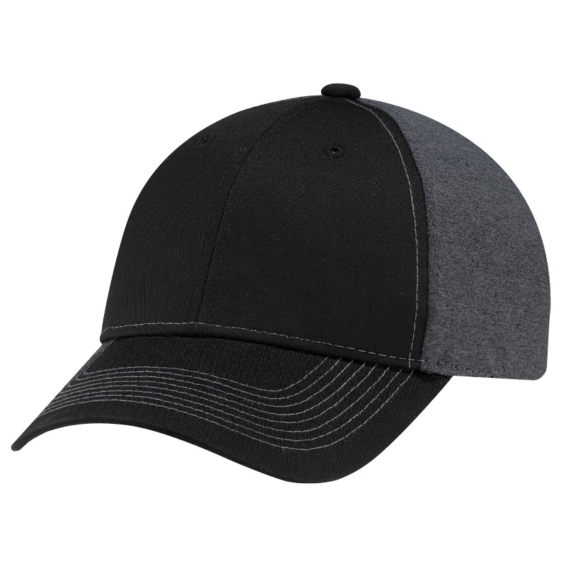 AJM International 4K867M AJM International 4K867M - Polycotton / Polyester Heather 6 Panel Constructed Full-Fit pour impression personnalisée à Montréal