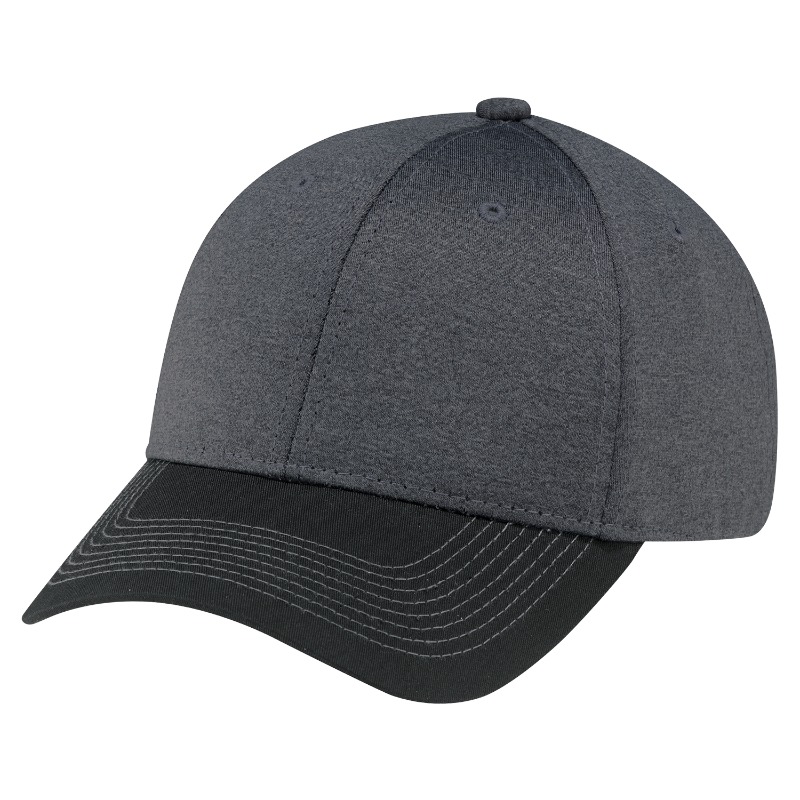 AJM International 4L938M AJM International 4L938M - Polycotton / Polyester Heather 6 Panel Constructed Full-Fit for custom printing in Montreal