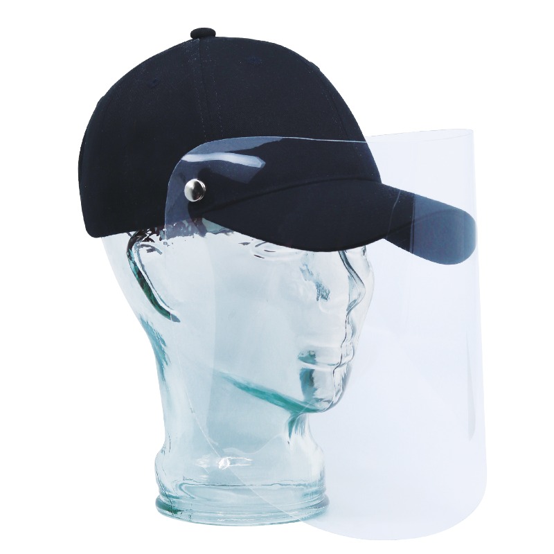 AJM International 5000M AJM International 5000M - Cap with Face Shield Full-Fit Cap with Retractable / Removable Shield pour impression personnalisée à Montréal