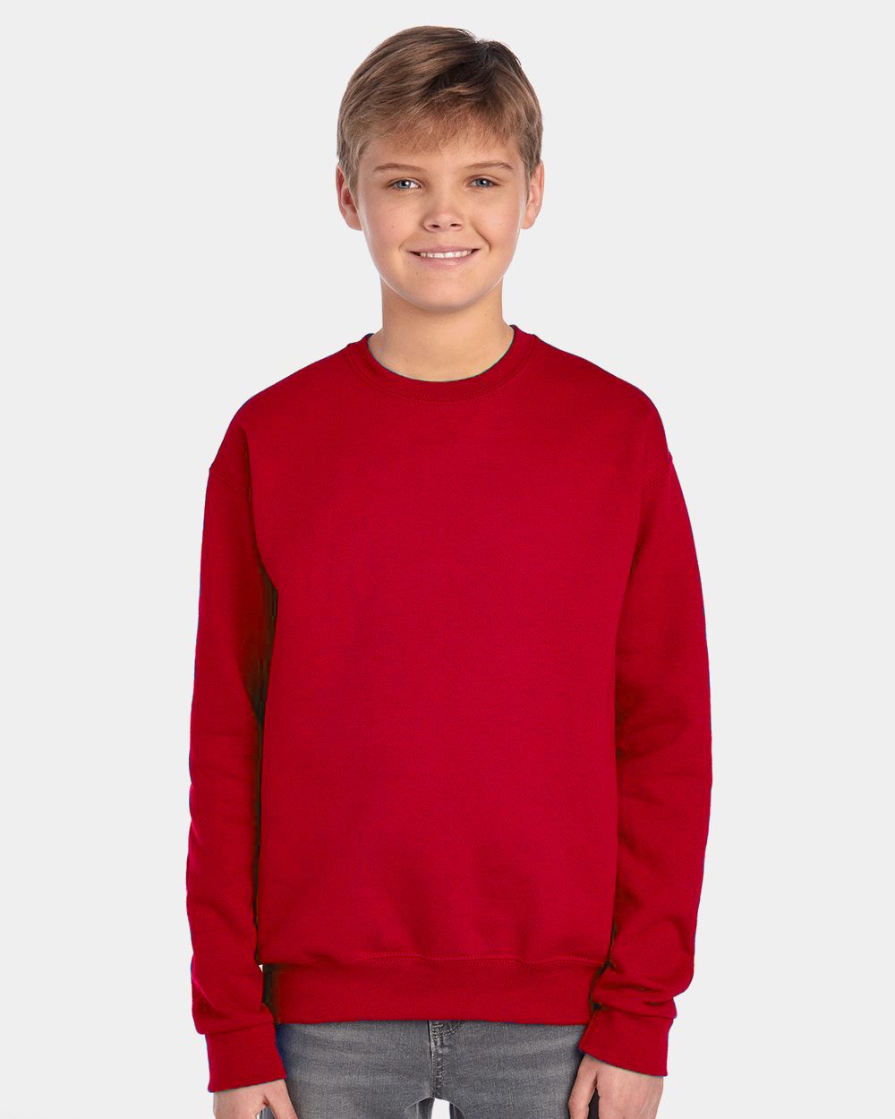 JERZEES 562BR-US JERZEES 562BR - NuBlend® Youth Crewneck Sweatshirt for custom printing in Montreal