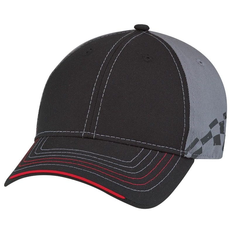 AJM International 5727M AJM International 5727M - Polycotton 6 Panel Constructed Full-Fit (Racing) for custom printing in Montreal