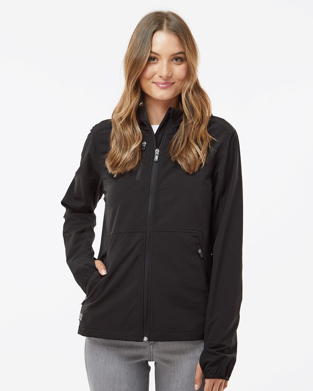 DRI DUCK 9411-US DRI DUCK 9411 - Women's Ascent Soft Shell Hooded Jacket for custom printing in Montreal