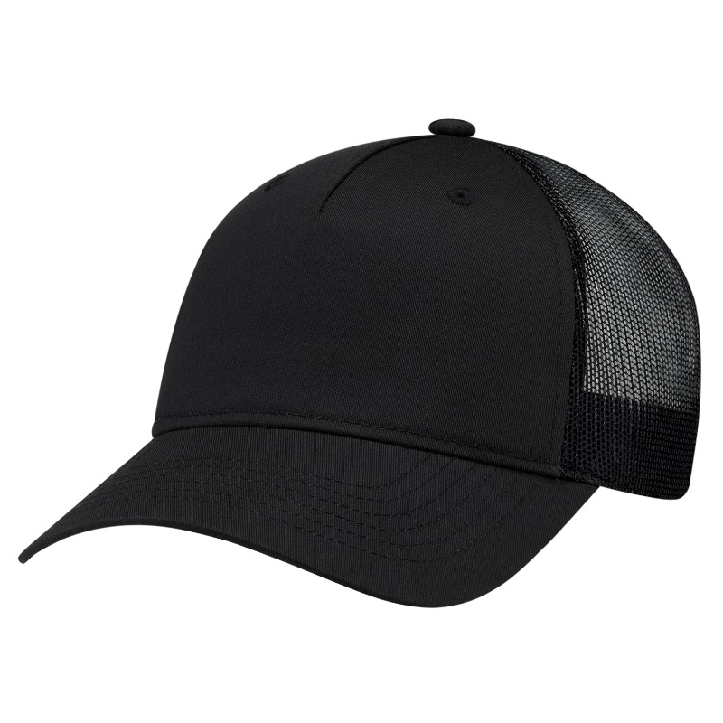 AJM International 5960M AJM International 5960M - Polycotton / Polyester Mesh 5 Panel Constructed Full-Fit-Five (Mesh Back) for custom printing in Montreal