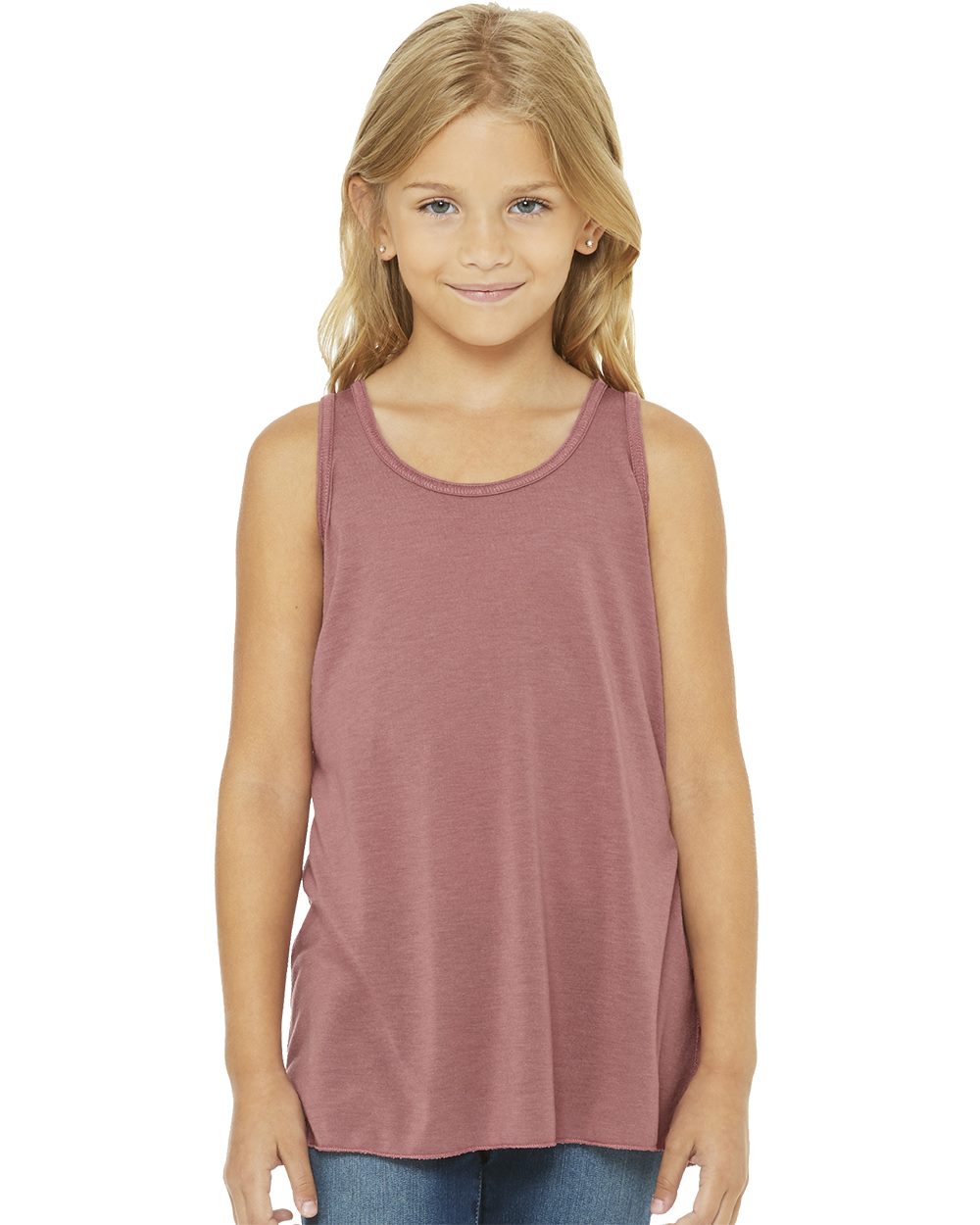 BELLA + CANVAS 8800Y-US BELLA + CANVAS 8800Y - Youth Flowy Racerback Tank for custom printing in Montreal