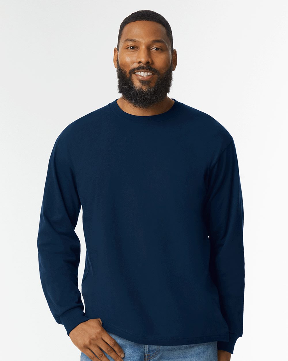 Gildan H400-US Gildan H400 - Hammer™ Long Sleeve T-Shirt for custom printing in Montreal
