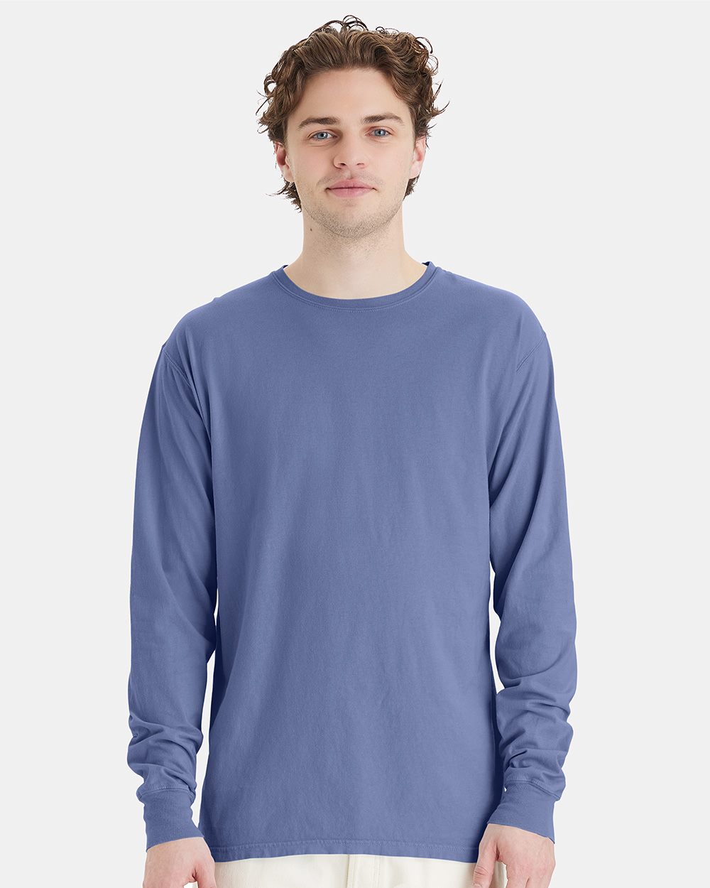 ComfortWash by Hanes GDH200-US ComfortWash by Hanes GDH200 - Unisex Garment-Dyed Long Sleeve T-Shirt pour impression personnalisée à Montréal