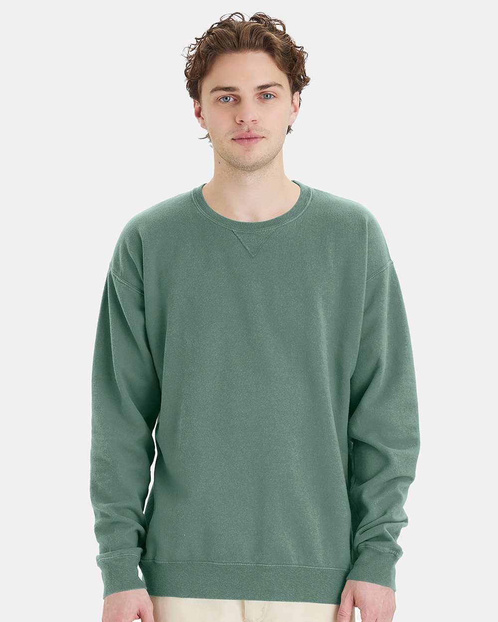 ComfortWash by Hanes GDH400-US ComfortWash by Hanes GDH400 - Unisex Garment-Dyed Crewneck Sweatshirt pour impression personnalisée à Montréal