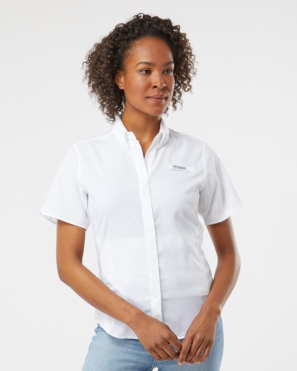 Columbia 127571-US Columbia 127571 - Women's PFG Tamiami™ II Short Sleeve Shirt for custom printing in Montreal