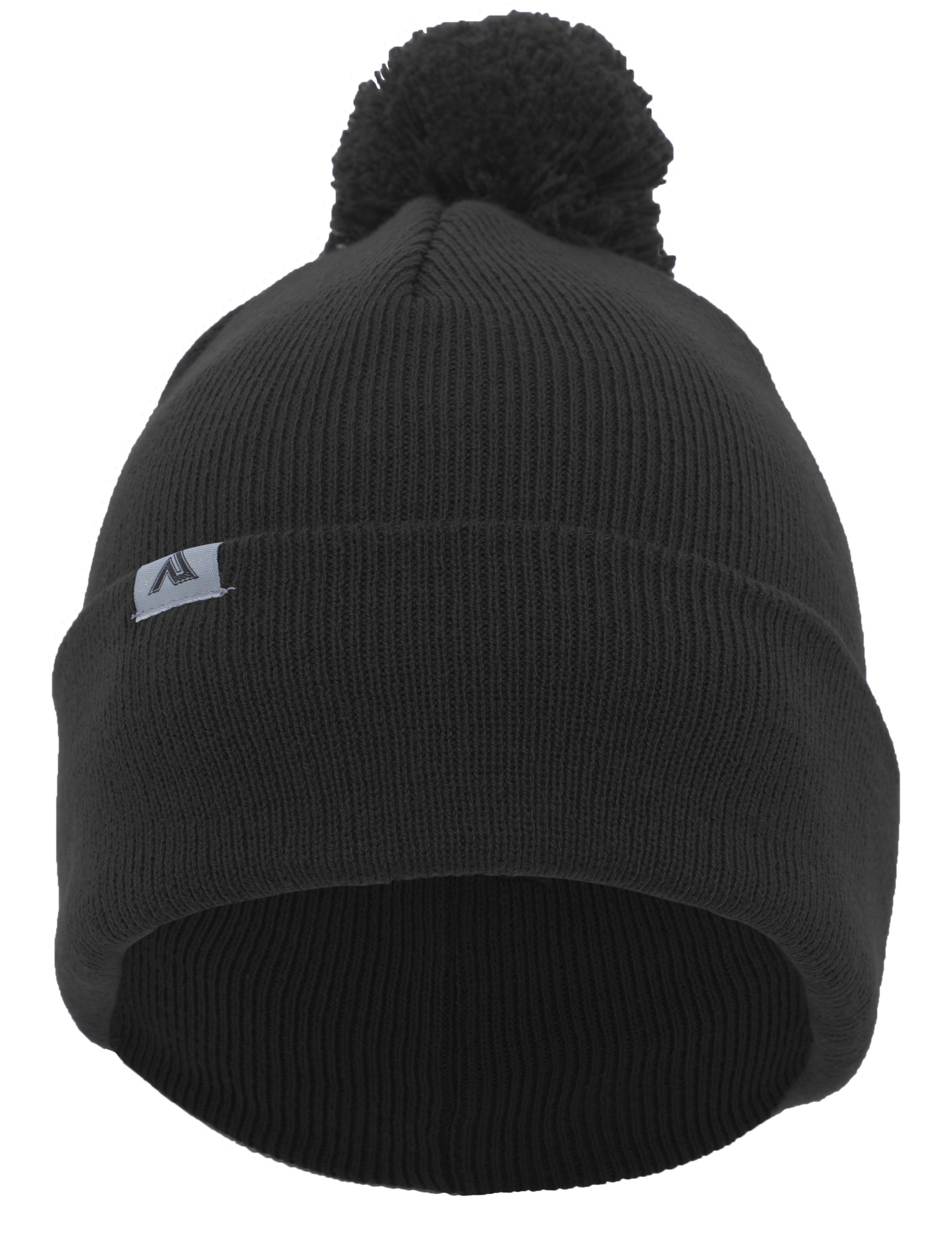 Pacific Headwear 641K Pacific Headwear 641K - Knit Fold Over Pom-Pom Beanie for custom printing in Montreal