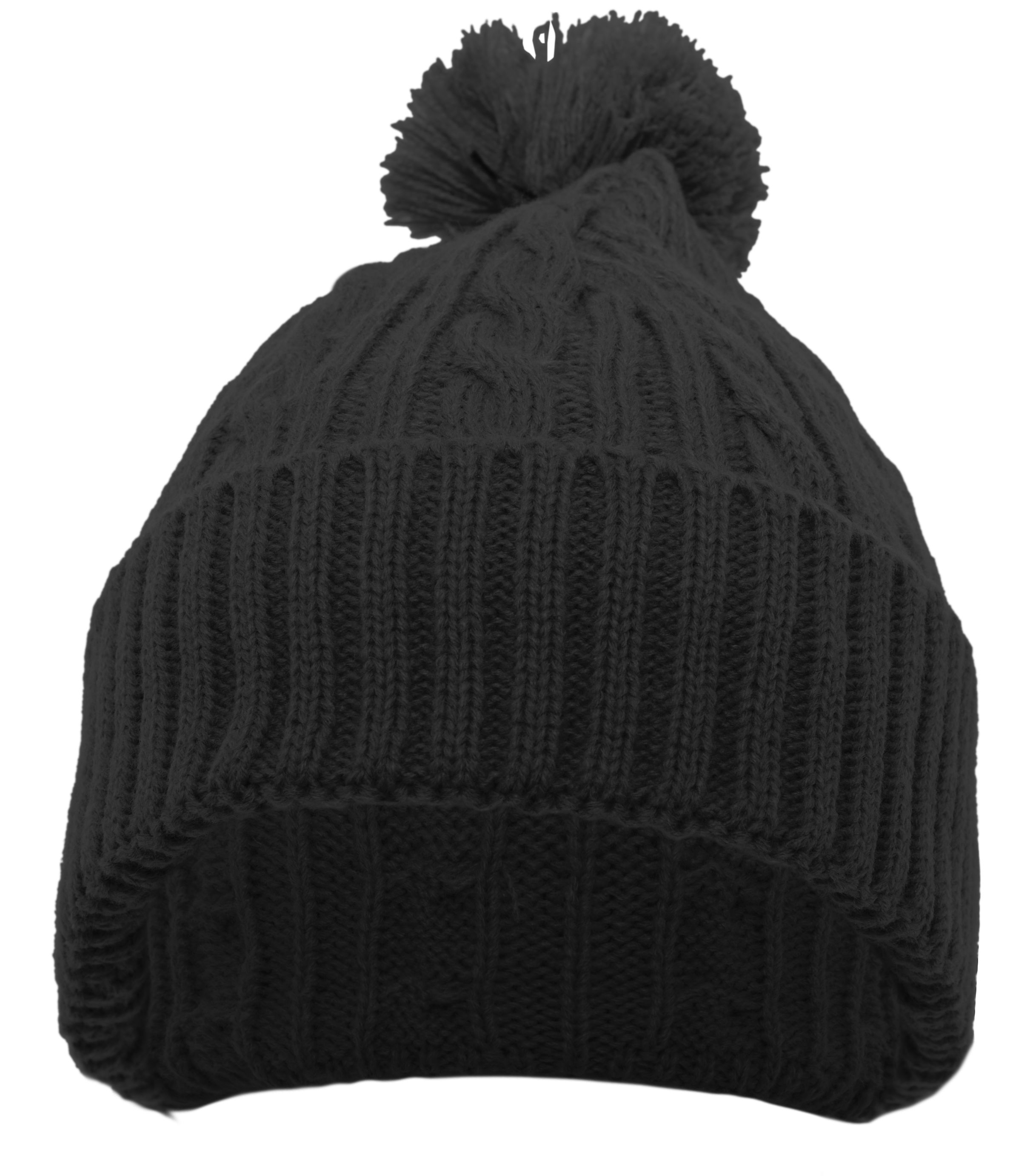 Pacific Headwear 643K Pacific Headwear 643K - Cable Knit Pom-Pom Beanie for custom printing in Montreal
