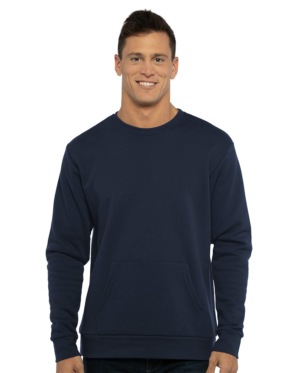 Next Level 9001-US-1 Next Level 9001 - Unisex Santa Barbara Pocket Crewneck Sweatshirt for custom printing in Montreal