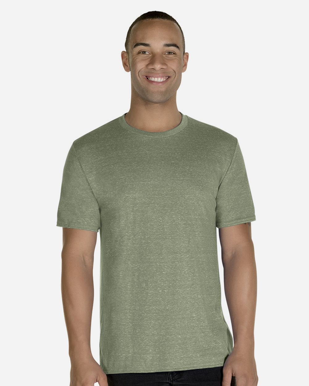 JERZEES 88MR-US JERZEES 88MR - Snow Heather Jersey T-Shirt for custom printing in Montreal