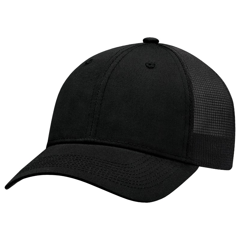 AJM International 6L649M AJM International 6L649M - Polycotton / Polyester Web Mesh 6 Panel Constructed Full-Fit (Mesh Back) for custom printing in Montreal