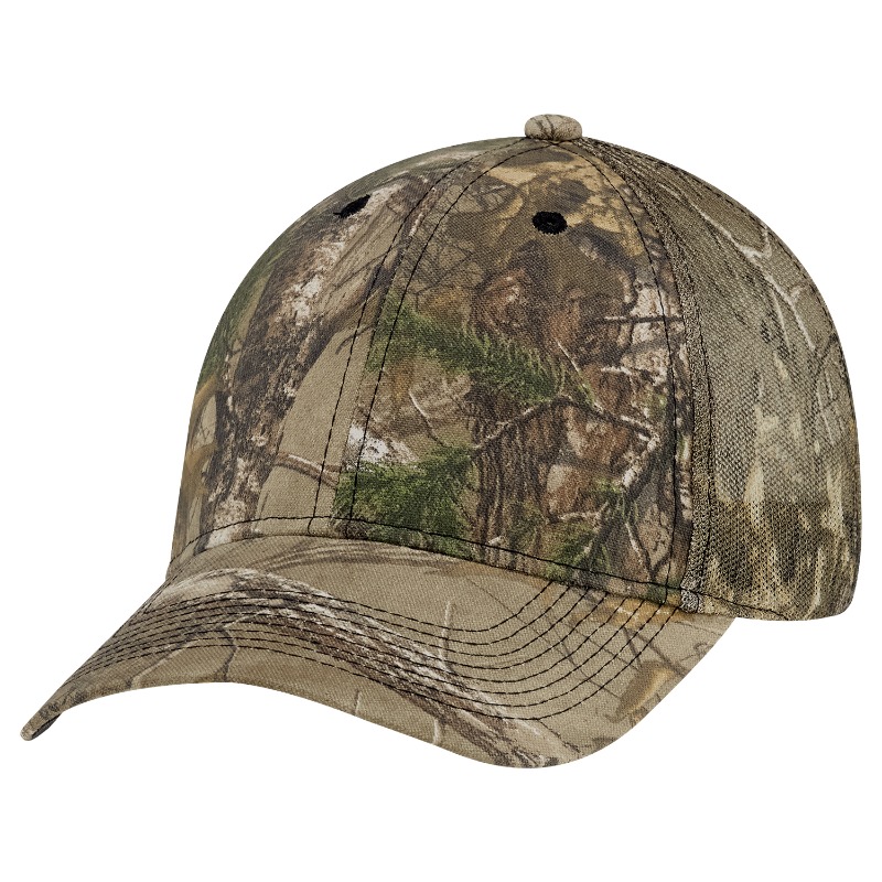 AJM International 6Y840M AJM International 6Y840M - Brushed Polycotton / Polyester Mesh, Realtree XTRA® pour impression personnalisée à Montréal