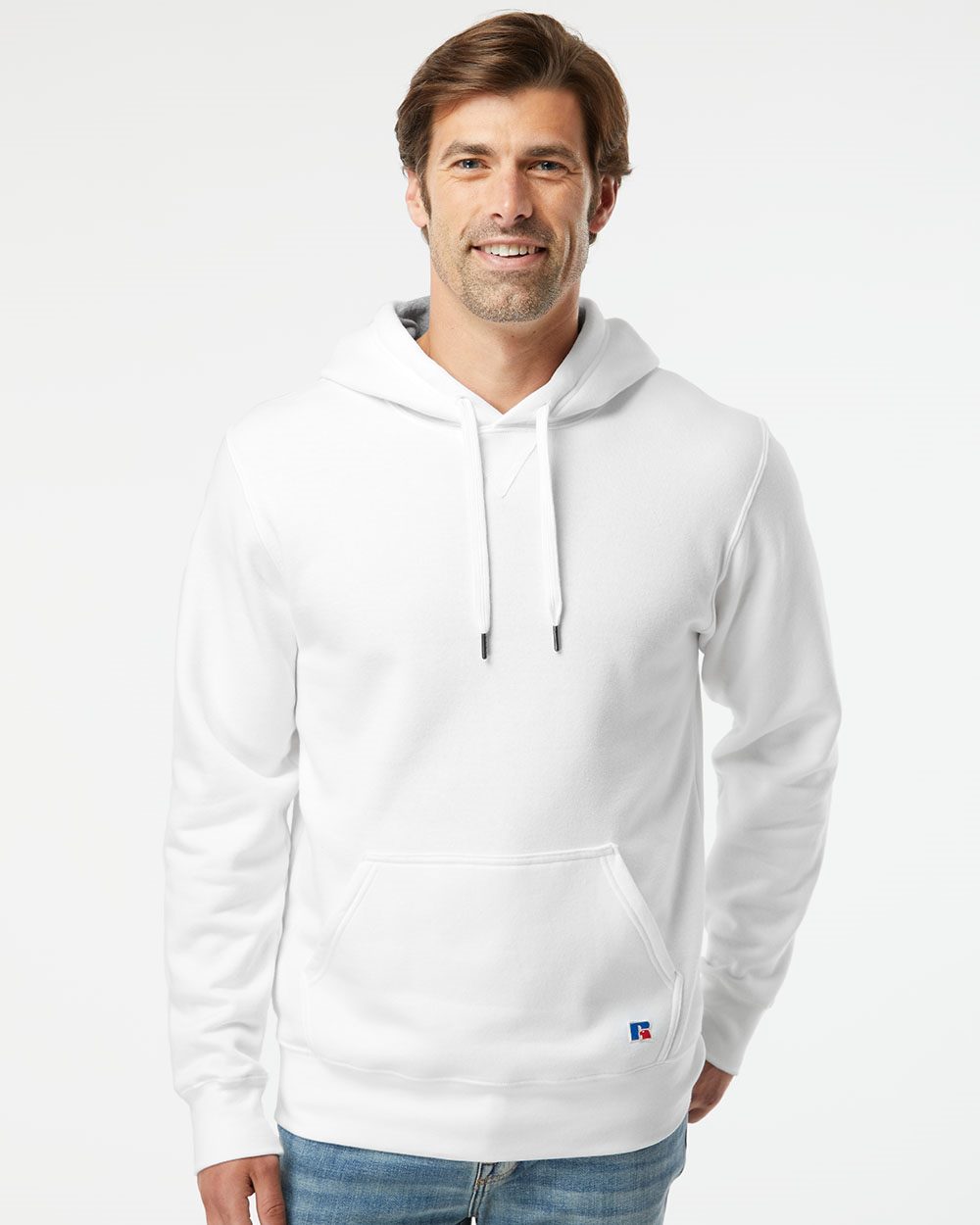 Russell Athletic 82ONSM-US Russell Athletic 82ONSM - Cotton Rich Fleece Hooded Sweatshirt pour impression personnalisée à Montréal