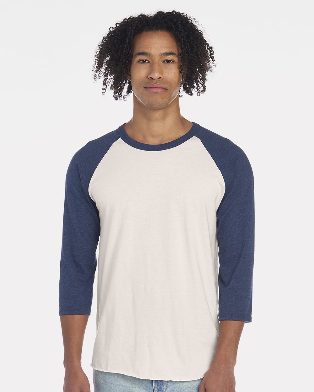 JERZEES 560RR-US JERZEES 560RR - Premium Blend Ringspun Three-Quarter Sleeve Raglan Baseball T-Shirt for custom printing in Montreal
