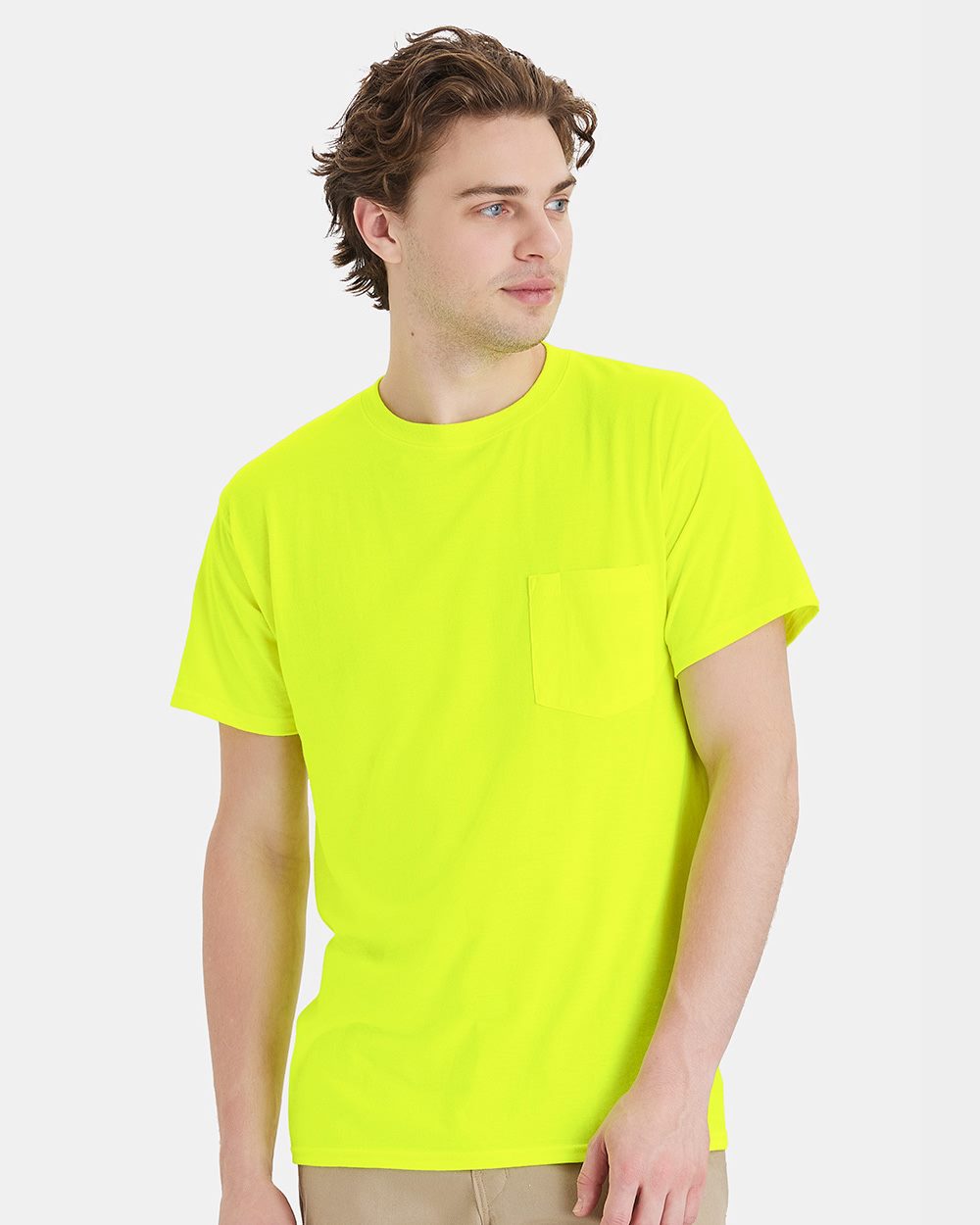 Hanes W110-US Hanes W110 - Workwear Pocket T-Shirt for custom printing in Montreal