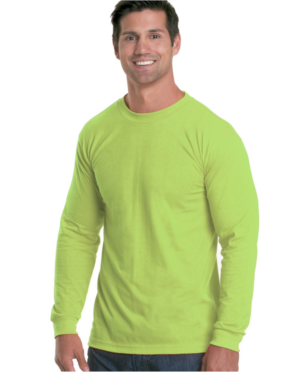 Bayside 5360-US Bayside 5360 - Unisex USA-Made Performance Long Sleeve T-Shirt pour impression personnalisée à Montréal