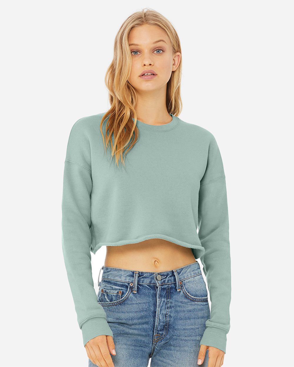 BELLA + CANVAS 7503-US BELLA + CANVAS 7503 - Women's Crop Crew Fleece pour impression personnalisée à Montréal