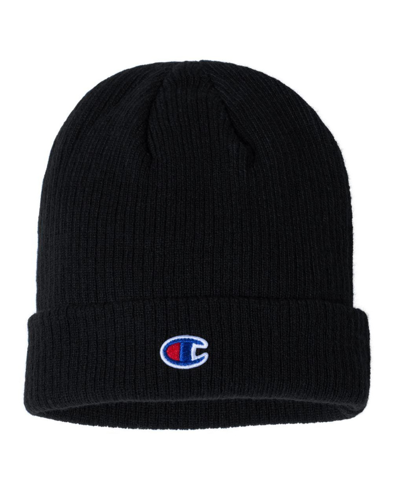 Champion CS4003 Champion CS4003 - Ribbed Cuffed Beanie for custom printing in Montreal