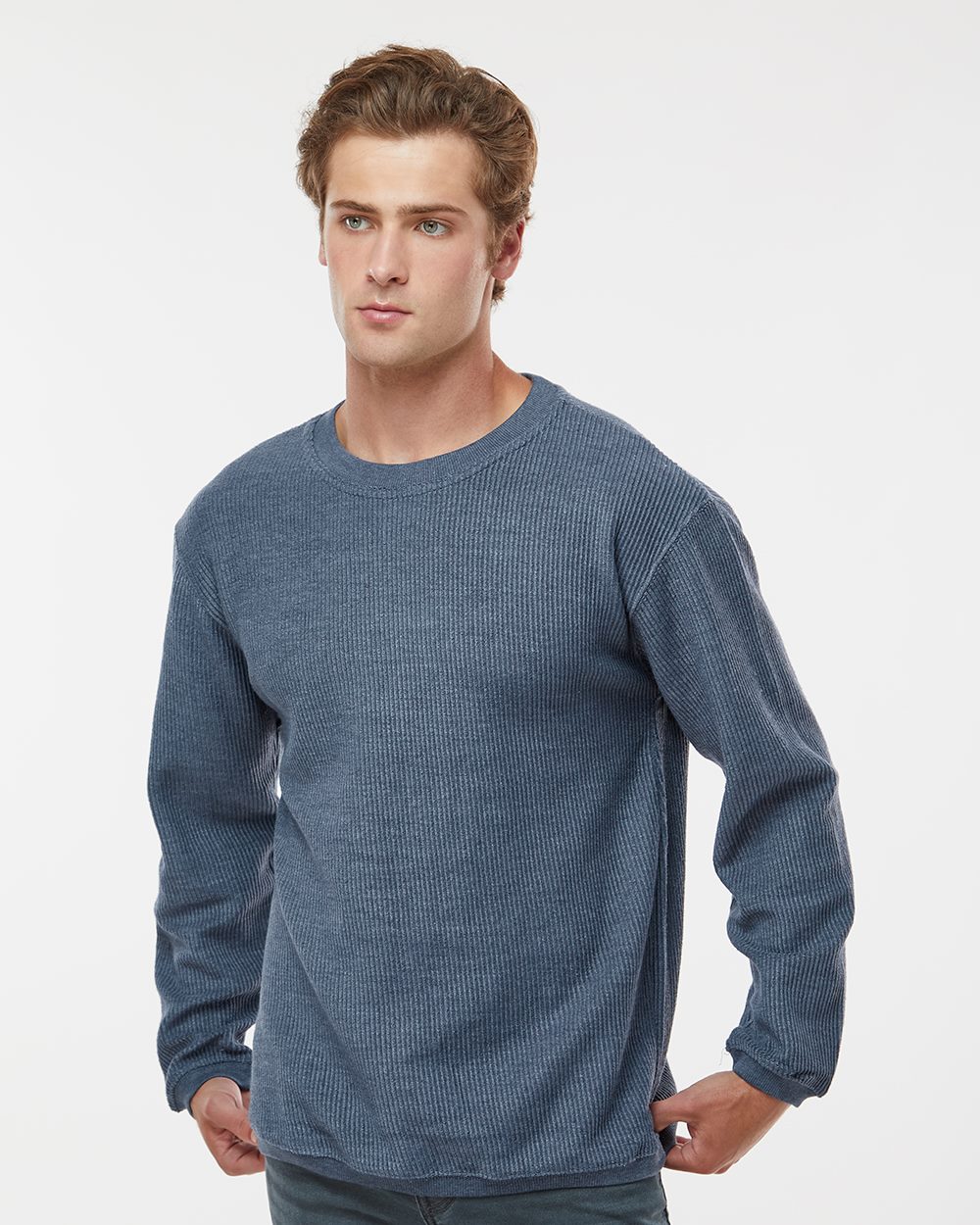MV Sport 19179-US MV Sport 19179 - Unisex Corded Crewneck Sweatshirt pour impression personnalisée à Montréal