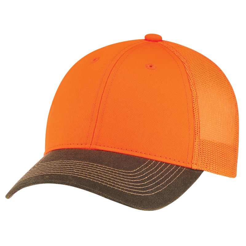 AJM International 8C648M AJM International 8C648M - Weathered Polycotton / Polyester / Soft Polyester Mesh 6 Panel Constructed Full-Fit (Mesh Back) for custom printing in Montreal