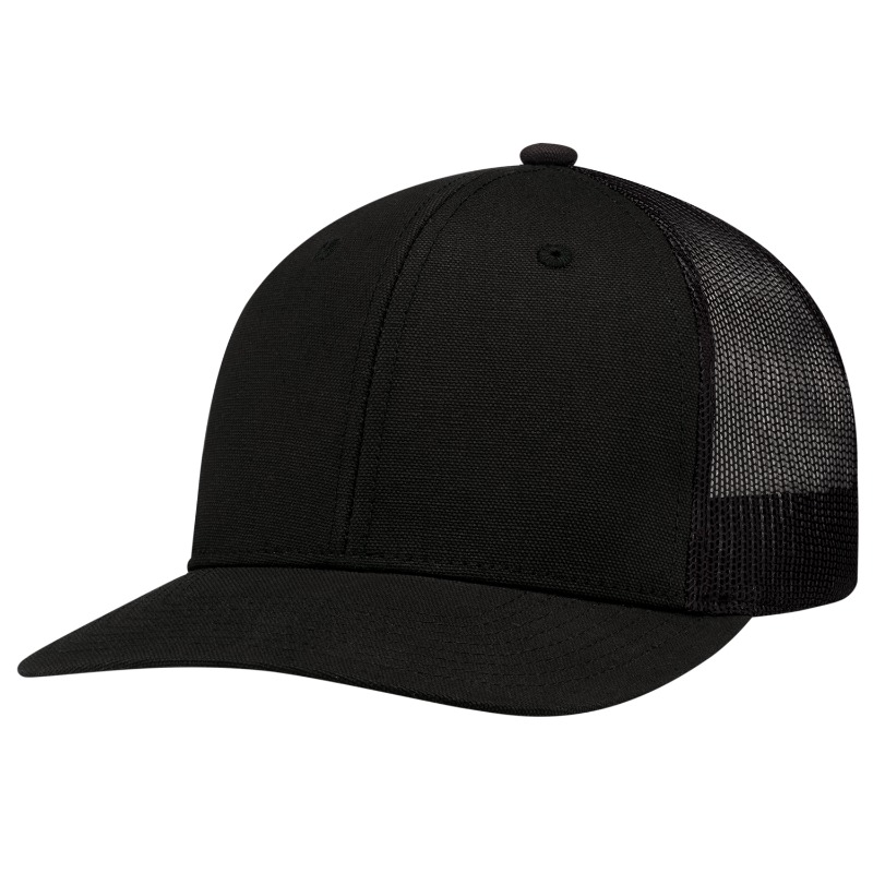 AJM International 8D017M AJM International 8D017M - Duck Canvas / Polyester Mesh, 6 Panel Constructed Pro-Round (Mesh Back) for custom printing in Montreal