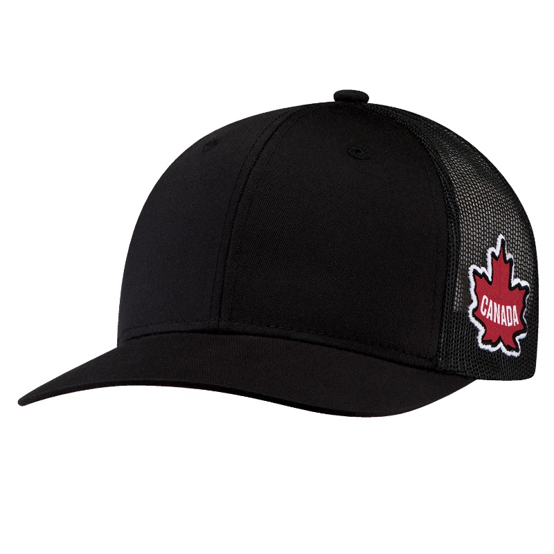 AJM International 8E000M AJM International 8E000M - Polycotton / Polyester Mesh 6 Panel Constructed Pro-Round (Canada, Mesh Back) pour impression personnalisée à Montréal