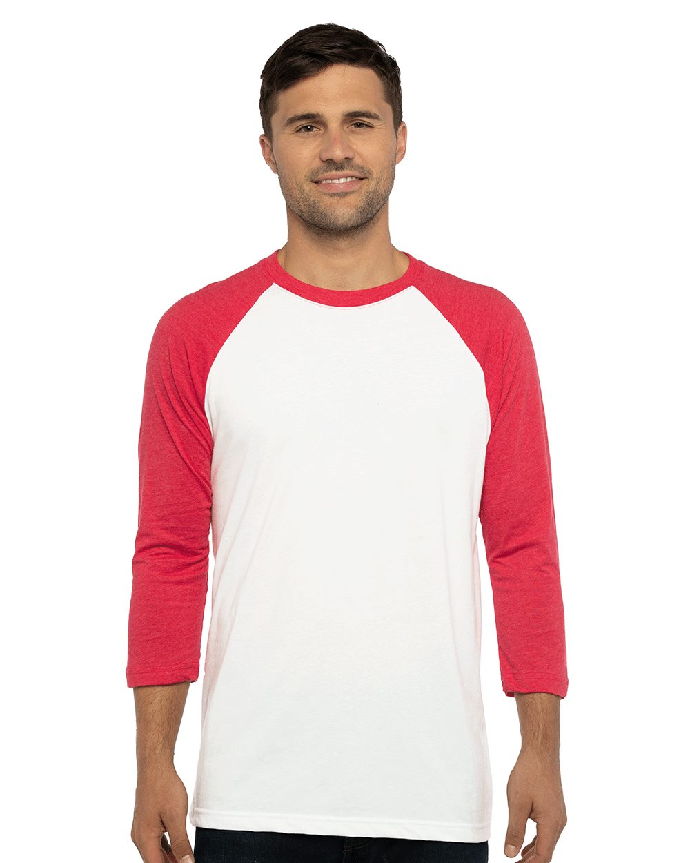 Next Level 6251-US Next Level 6251 - Unisex CVC Three-Quarter Sleeve Raglan T-Shirt pour impression personnalisée à Montréal