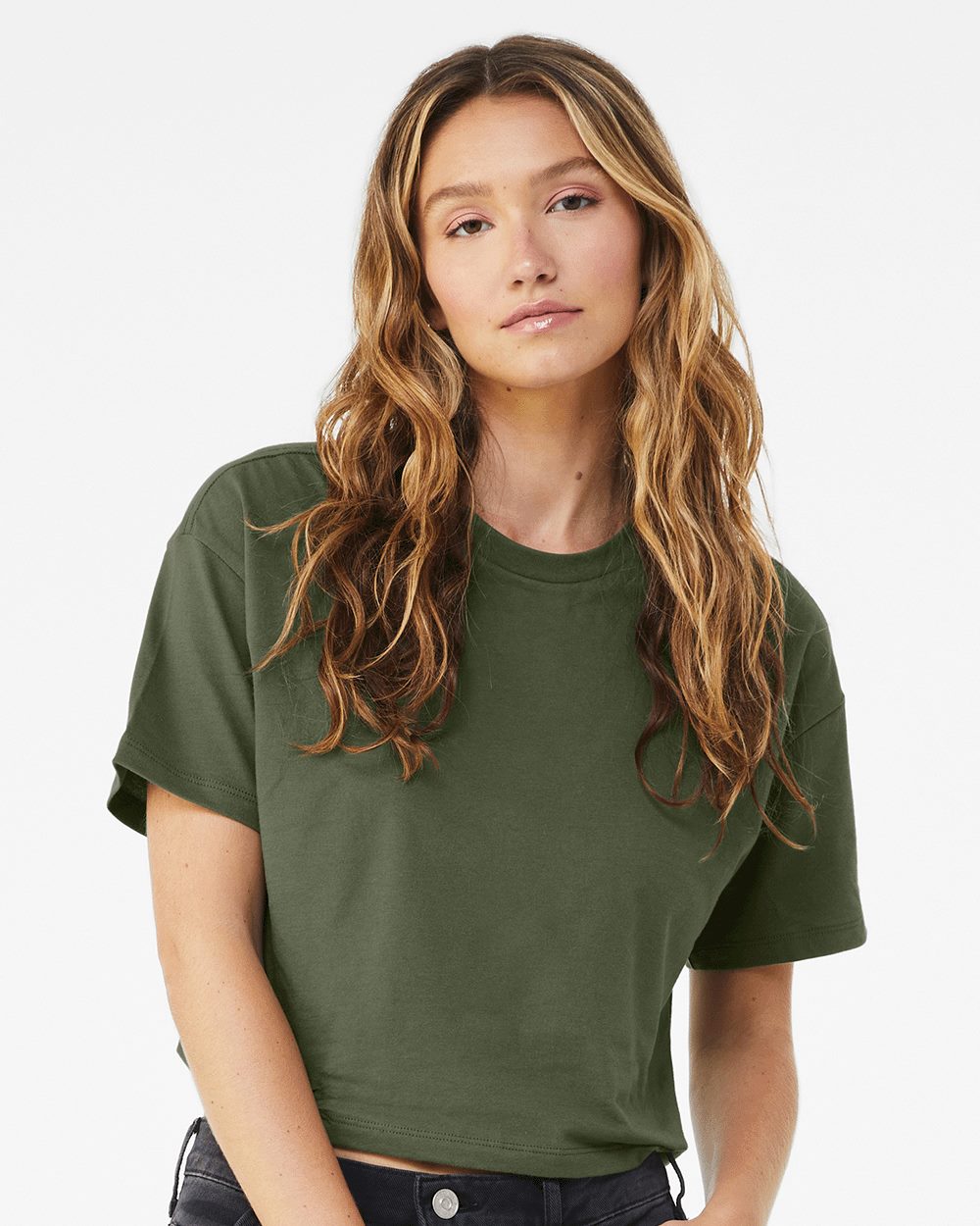 BELLA + CANVAS 6482-US BELLA + CANVAS 6482 - Women's Jersey Crop Tee pour impression personnalisée à Montréal