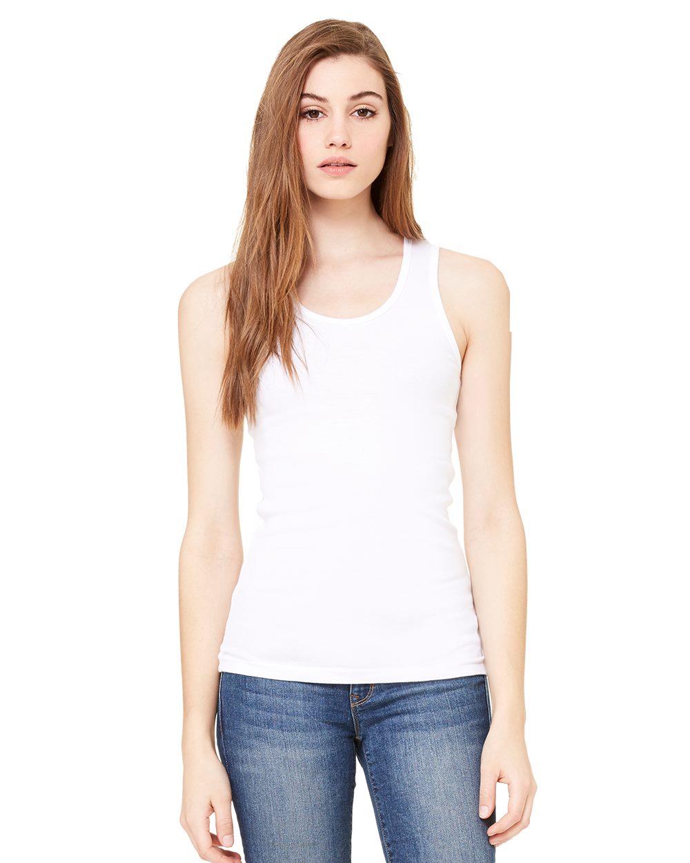 BELLA + CANVAS 1080-US BELLA + CANVAS 1080 - Women's Baby Rib Tank for custom printing in Montreal