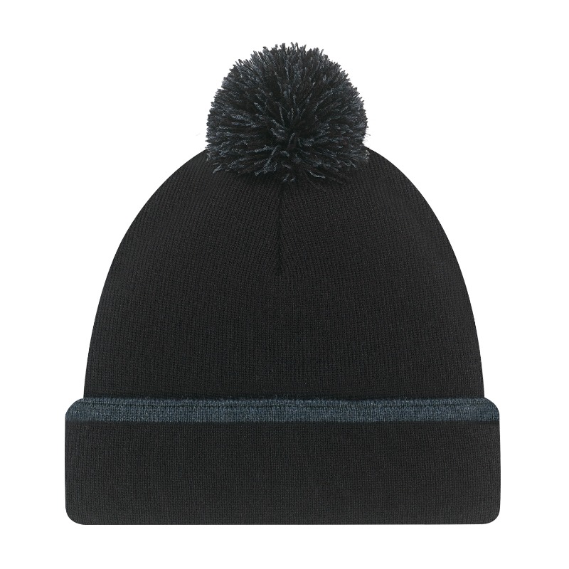 AJM International 9B063M AJM International 9B063M - Acrylic Cuff Toque (Pom Pom 8cm) for custom printing in Montreal