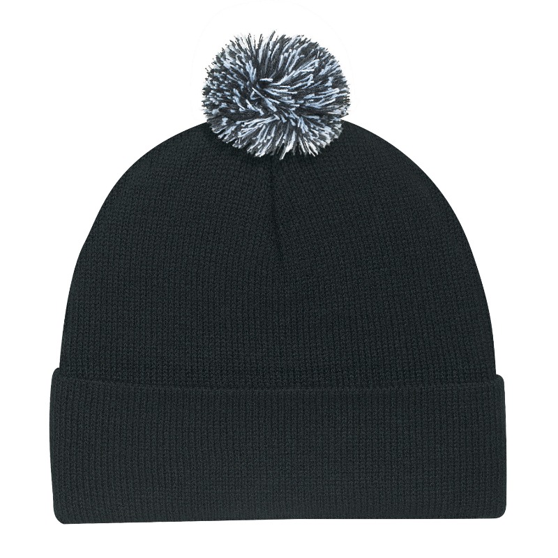 AJM International 9E064M AJM International 9E064M - Acrylic Cuff Toque (Pom Pom) for custom printing in Montreal