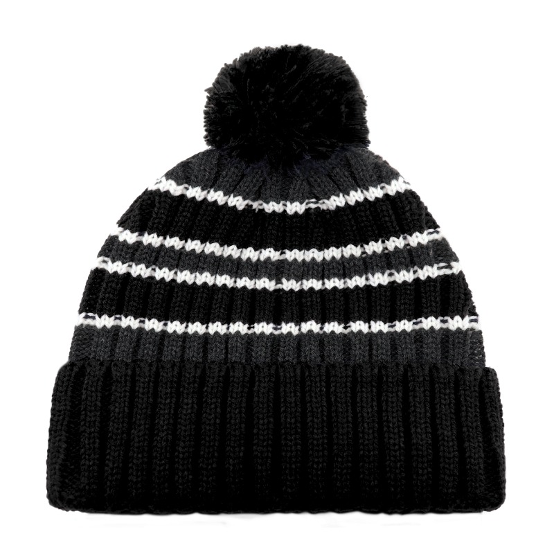 AJM International 9I258M AJM International 9I258M - Acrylic Cuff Toque (Pom Pom 8cm) for custom printing in Montreal