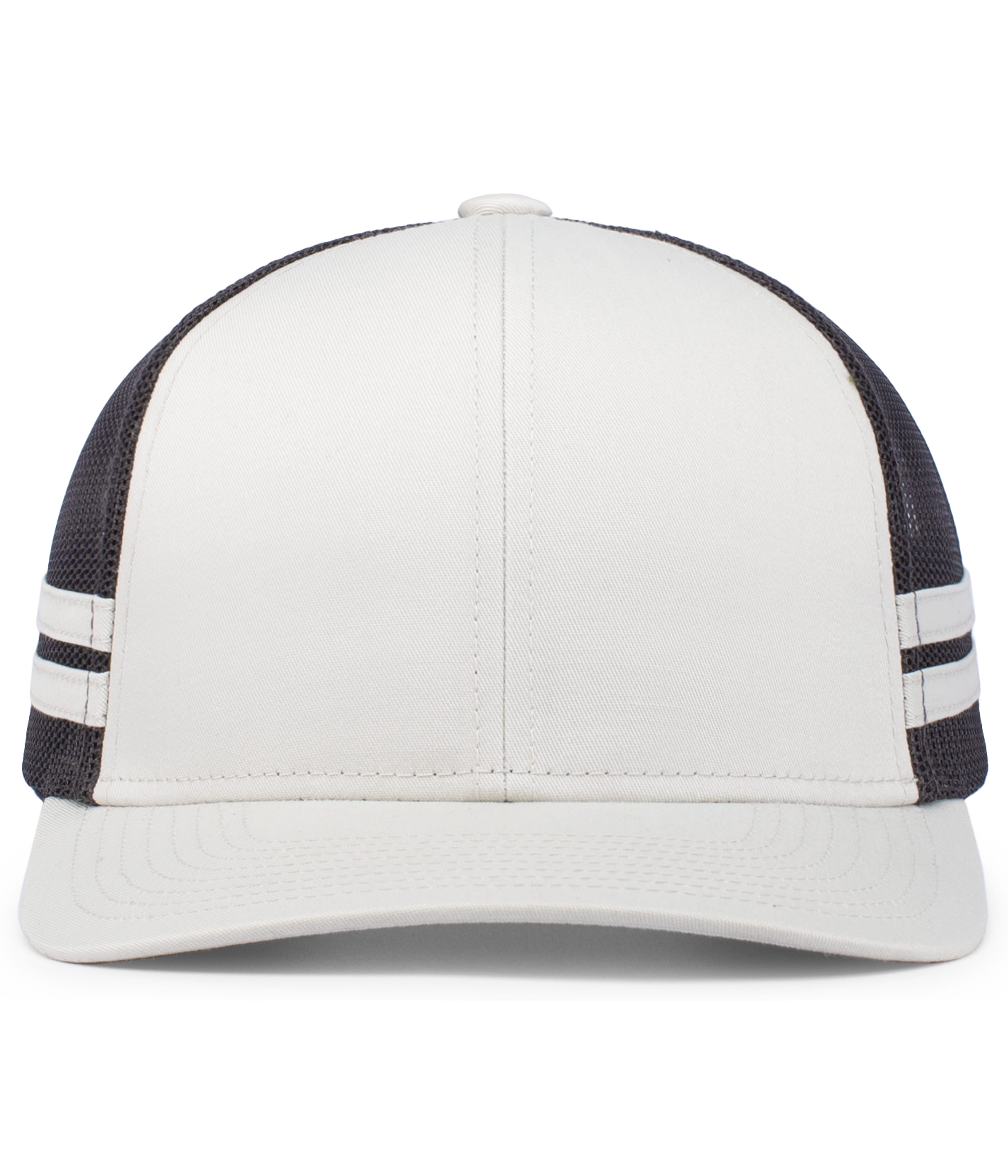 Pacific Headwear P115 Pacific Headwear P115 - Low-Profile Stripe Trucker Cap for custom printing in Montreal